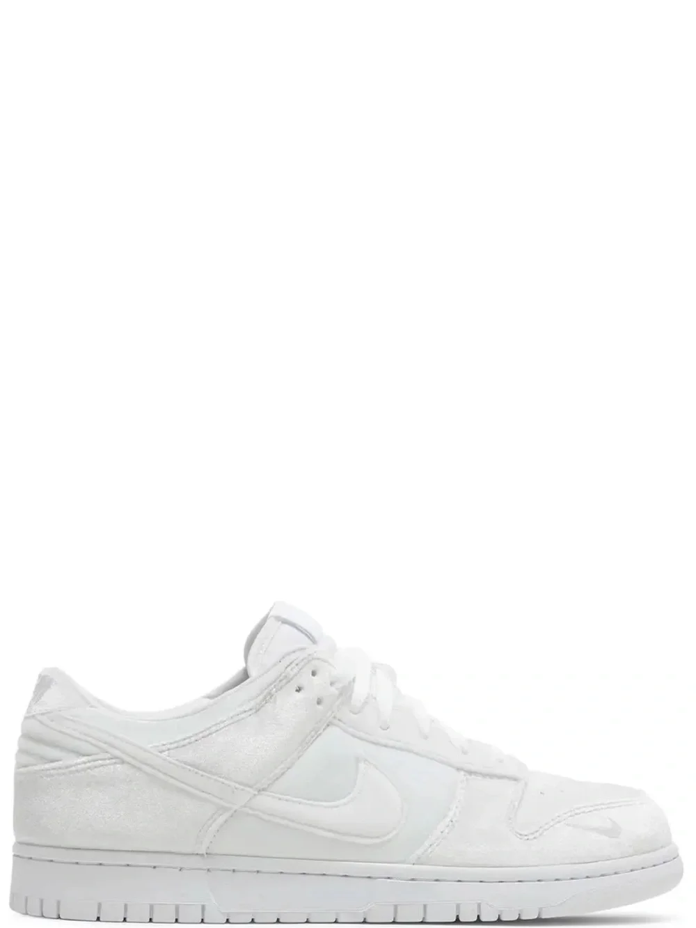 Nike White Low-Profile suede Sneaker